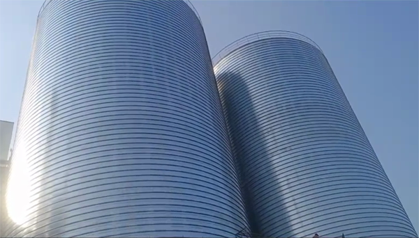 裕民2座混凝土高架卷板仓